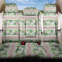 Monstera Tiare Plumeria Lei Pattern Back Car Seat Cover Green Version