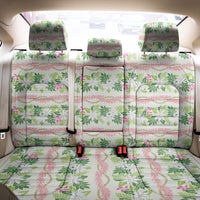 Monstera Tiare Plumeria Lei Pattern Back Car Seat Cover Green Version