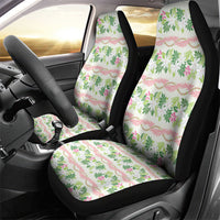 Monstera Tiare Plumeria Lei Pattern Car Seat Cover Green Version