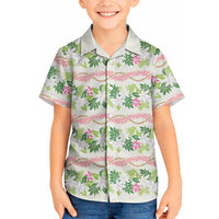 Monstera Tiare Plumeria Lei Pattern Hawaiian Shirt Green Version