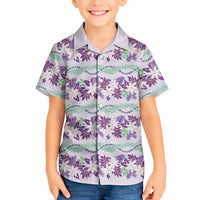 Monstera Tiare Plumeria Lei Pattern Hawaiian Shirt Purple Version LT01 - Polynesian Pride