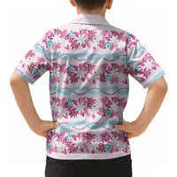 Monstera Tiare Plumeria Lei Pattern Hawaiian Shirt Pink Version