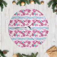 Monstera Tiare Plumeria Lei Pattern Tree Skirt Pink Version LT01 Casual Pink - Polynesian Pride