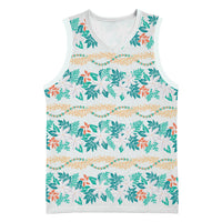 Monstera Tiare Plumeria Lei Pattern Basketball Jersey Teal Version LT01 Unisex Teal - Polynesian Pride