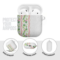 Monstera Tiare Plumeria AirPods Case Green Polynesian Pattern LT01 - Polynesian Pride