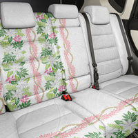 Monstera Tiare Plumeria Back Car Seat Cover Green Polynesian Pattern LT01 - Polynesian Pride