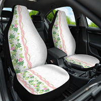 Monstera Tiare Plumeria Car Seat Cover Green Polynesian Pattern LT01 One Size Green - Polynesian Pride