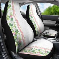 Monstera Tiare Plumeria Car Seat Cover Green Polynesian Pattern LT01 - Polynesian Pride