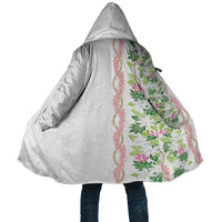 Monstera Tiare Plumeria Cloak Green Polynesian Pattern LT01 Unisex Green - Polynesian Pride