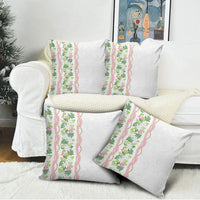Monstera Tiare Plumeria Pillow Cover Green Polynesian Pattern LT01 - Polynesian Pride