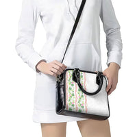 Monstera Tiare Plumeria Shoulder Handbag Green Polynesian Pattern LT01 - Polynesian Pride