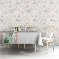 Monstera Tiare Plumeria Tablecloth Green Polynesian Pattern LT01 - Polynesian Pride