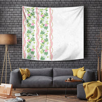 Monstera Tiare Plumeria Tapestry Green Polynesian Pattern LT01 Green - Polynesian Pride