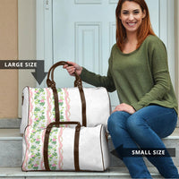 Monstera Tiare Plumeria Travel Bag Green Polynesian Pattern LT01 - Polynesian Pride