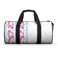 Monstera Tiare Plumeria Duffle Bag Pink Polynesian Pattern LT01 One size Pink - Polynesian Pride