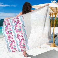 Monstera Tiare Plumeria Sarong Pink Polynesian Pattern LT01 One Size 44 x 66 inches Pink - Polynesian Pride