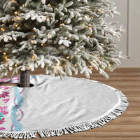 Monstera Tiare Plumeria Tree Skirt Pink Polynesian Pattern LT01 - Polynesian Pride