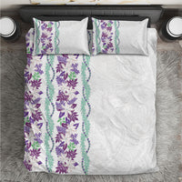 Monstera Tiare Plumeria Bedding Set Purple Polynesian Pattern LT01 Purple - Polynesian Pride