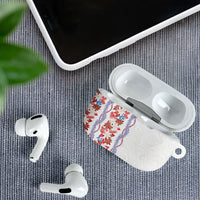 Monstera Tiare Plumeria AirPods Case Red Polynesian Pattern LT01 - Polynesian Pride