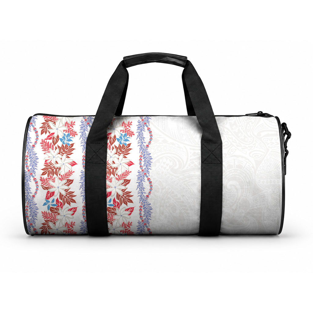 Monstera Tiare Plumeria Duffle Bag Red Polynesian Pattern LT01 One size Red - Polynesian Pride