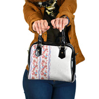 Monstera Tiare Plumeria Shoulder Handbag Red Polynesian Pattern LT01 One Size Red - Polynesian Pride