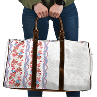 Monstera Tiare Plumeria Travel Bag Red Polynesian Pattern LT01 Red - Polynesian Pride
