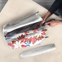 Monstera Tiare Plumeria Umbrella Red Polynesian Pattern LT01 - Polynesian Pride