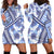 Hawaii Quilt Hoodie Dress Kakau Polynesian Pattern Blue Version LT01 - Polynesian Pride