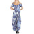 Hawaii Quilt Summer Maxi Dress Kakau Polynesian Pattern Blue Version LT01 - Polynesian Pride