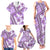 Hawaii Quilt Family Matching Tank Maxi Dress and Hawaiian Shirt Kakau Polynesian Pattern Lilac Version LT01 - Polynesian Pride
