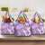 Hawaii Quilt Grocery Bag Kakau Polynesian Pattern Lilac Version