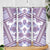 Hawaii Quilt Skinny Tumbler Kakau Polynesian Pattern Lilac Version