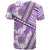 Hawaii Quilt T Shirt Kakau Polynesian Pattern Lilac Version LT01 - Polynesian Pride