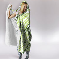Hawaii Quilt Hooded Blanket Kakau Polynesian Pattern Olive Green Version LT01 - Polynesian Pride