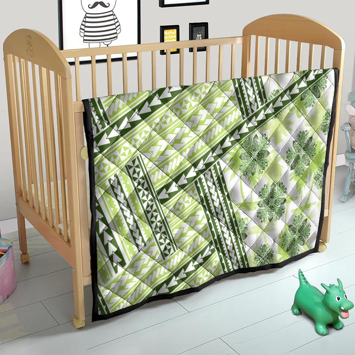 Hawaii Quilt Quilt Kakau Polynesian Pattern Olive Green Version LT01 - Polynesian Pride