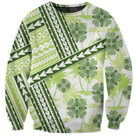 Hawaii Quilt Sweatshirt Kakau Polynesian Pattern Olive Green Version LT01 Unisex Green - Polynesian Pride