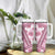 Hawaii Quilt Tumbler With Handle Kakau Polynesian Pattern Mauve Pink Version