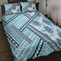 Hawaii Quilt Quilt Bed Set Kakau Polynesian Pattern Sky Blue Version LT01 - Polynesian Pride