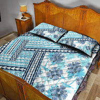 Hawaii Quilt Quilt Bed Set Kakau Polynesian Pattern Sky Blue Version LT01 - Polynesian Pride