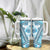 Hawaii Quilt Tumbler With Handle Kakau Polynesian Pattern Sky Blue Version