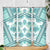 Hawaii Quilt Skinny Tumbler Kakau Polynesian Pattern Teal Version