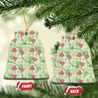 Anthurium Pikake Ti Leaf Palaka Ceramic Ornament Green Version LT01 Bell Flake Green - Polynesian Pride