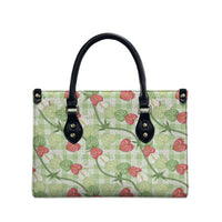 Anthurium Pikake Ti Leaf Palaka Leather Bag Green Version