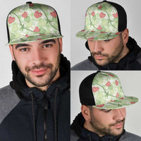 Anthurium Pikake Ti Leaf Palaka Mesh Trucker Cap Green Version