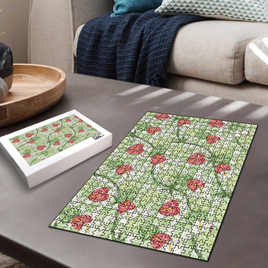 Anthurium Pikake Ti Leaf Palaka Puzzle Green Version