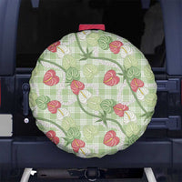 Anthurium Pikake Ti Leaf Palaka Spare Tire Cover Green Version