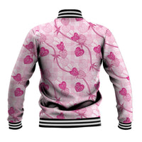Anthurium Pikake Ti Leaf Palaka Baseball Jacket Pink Version