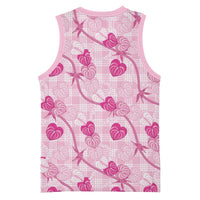 Anthurium Pikake Ti Leaf Palaka Basketball Jersey Pink Version