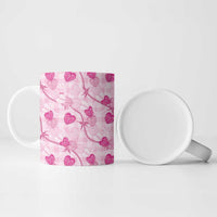Anthurium Pikake Ti Leaf Palaka Ceramic Mug Pink Version