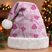 Anthurium Pikake Ti Leaf Palaka Christmas Santa Hat Pink Version LT01 With Fur Pink - Polynesian Pride